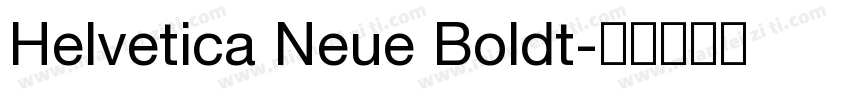 Helvetica Neue Boldt字体转换